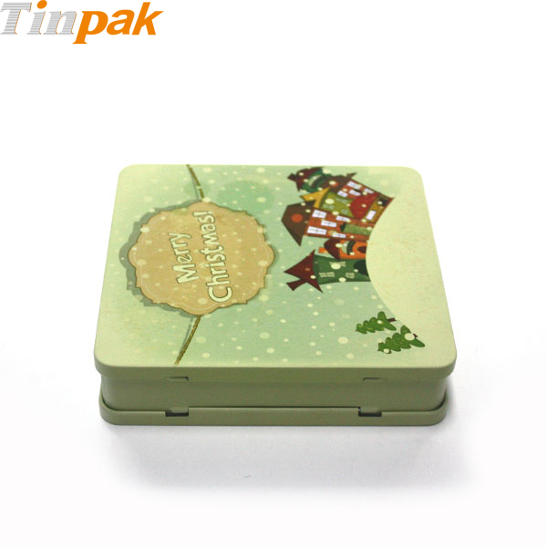 rectangular Christmas tins